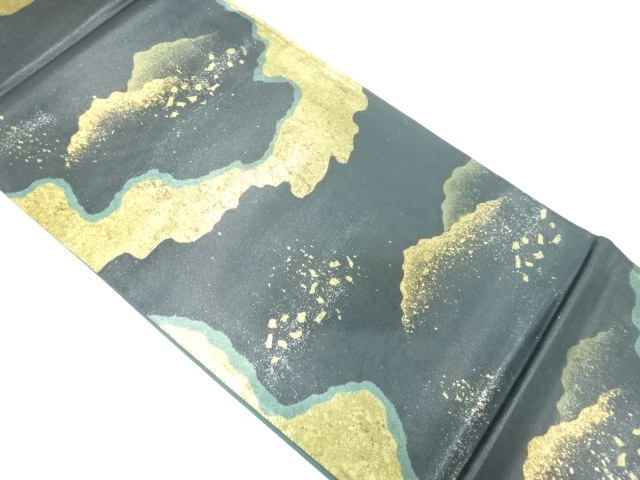 JAPANESE KIMONO / VINTAGE FUKURO OBI / SILK / SCATTERED FOIL